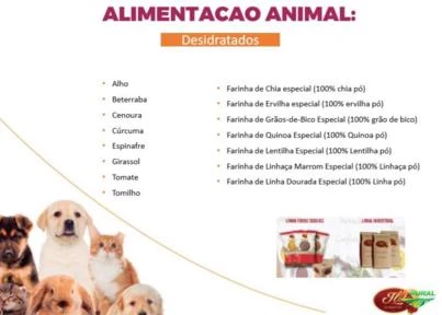 Alimentação Animal - Produtos Desidratados