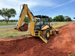 Retro Escavadeira Caterpillar 416E