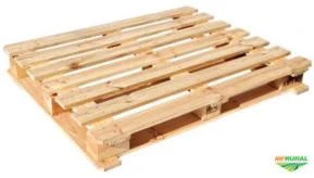 Pallets e embalagens de madeira.