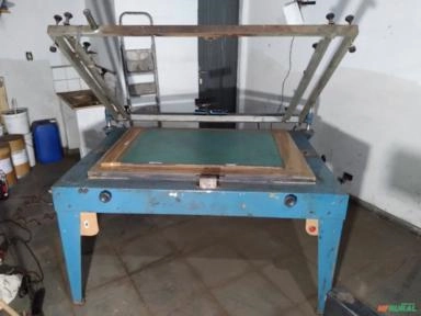 Imagem Mesa de Serigrafia De Impressão em papel manual Imagem Mesa de Serigrafia De Impressão em papel manual