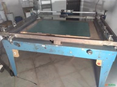 Imagem Mesa de Serigrafia De Impressão em papel manual Imagem Mesa de Serigrafia De Impressão em papel manual