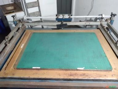 Imagem Mesa de Serigrafia De Impressão em papel manual Imagem Mesa de Serigrafia De Impressão em papel manual