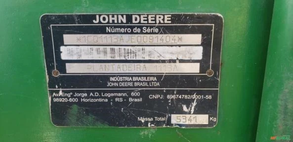 PLANTADEIRA JOHN DEERE MODELO 1113