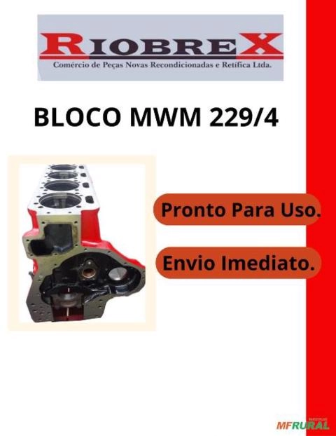 Bloco MWM 229/4 Imagem Bloco MWM 229/4