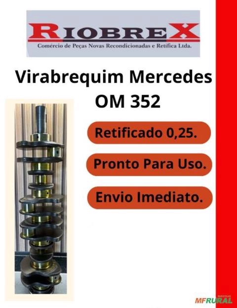 Virabrequim Mercedes OM 352 Imagem Virabrequim Mercedes OM 352