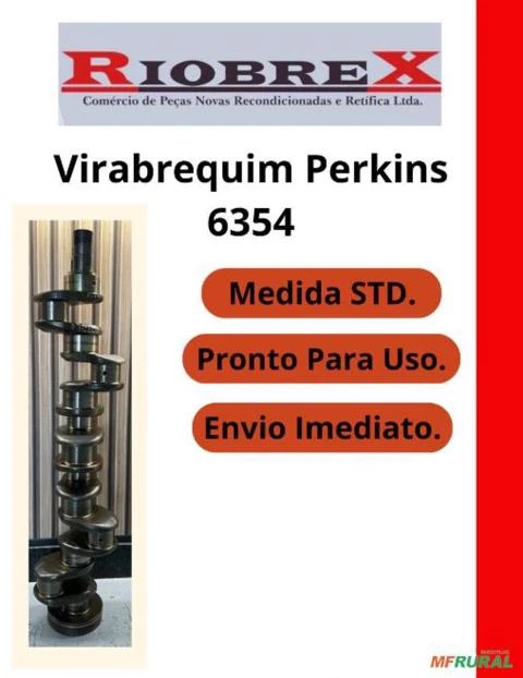 Virabrequim Perkins 6354 Imagem Virabrequim Perkins 6354