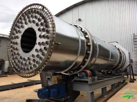 Secador Rotativo a Vapor/ Secador de Lodo/ Secador de DDG/ Secador de Biomassa Imagem Secador Rotativo a Vapor/ Secador de Lodo/ Secador de DDG/ Secador de Biomassa