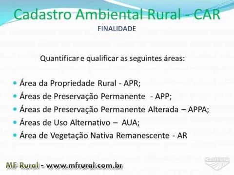 Cadastro Ambiental Rural - CAR - Serviço de Elaboração