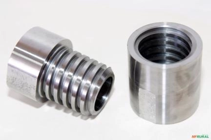 Ponteira p Haste Perfuratriz 1 1/4 Polegada tubos 42,40mm Rosca Quadrada Imagem Ponteira p Haste Perfuratriz 1 1/4 Polegada tubos 42,40mm Rosca Quadrada