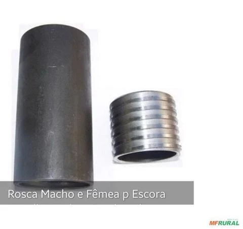 Kit p Escora Metalica Padrao 1 1/2 ( tubos de 48,5 mm ) kit c 100 pç