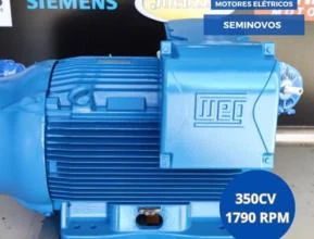 Motor elétrico seminovo 350cv 1790rpm 380/660V W22