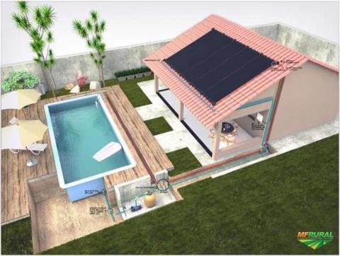 Aquecedor solar Banho & Piscina - Soria Imagem Aquecedor solar Banho & Piscina - Soria