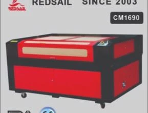 Máquina de corte a Laser RedSail 160x90 cm mesa de faca ajustável e tubo 100w