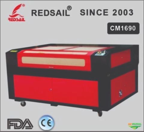 Máquina de corte a Laser RedSail 160x90 cm mesa de faca ajustável e tubo 100w Imagem Máquina de corte a Laser RedSail 160x90 cm mesa de faca ajustável e tubo 100w
