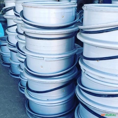 Rodas Raiada 22 Montada sem câmara p/ pneu 22,5 Imagem Rodas Raiada 22 Montada sem câmara p/ pneu 22,5