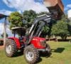 Trator Massey 4275  4x4 ano 2018 com Conjunto frontal BALDAN. Imagem Trator Massey 4275  4x4 ano 2018 com Conjunto frontal BALDAN.