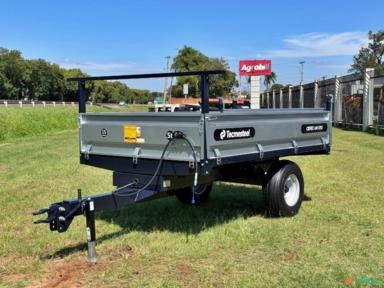 Carreta Agrícola CBTEC 5000 Basculante Hidráulica 2500L/ 5Toneladas Rodado Simples - Tecmesteel Imagem Carreta Agrícola CBTEC 5000 Basculante Hidráulica 2500L/ 5Toneladas Rodado Simples - Tecmesteel