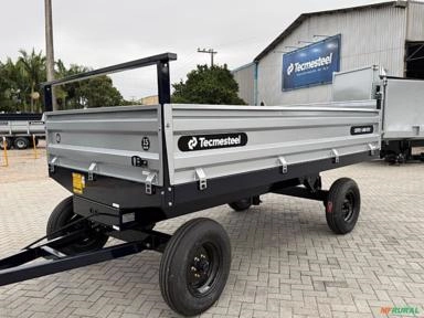 Carreta Agrícola CBTEC 6000 Basculante Hidráulica 2500L /6T aro 16 - Tecmesteel Imagem Carreta Agrícola CBTEC 6000 Basculante Hidráulica 2500L /6T aro 16 - Tecmesteel