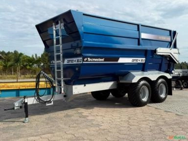 Carreta Agrícola Basculante Hidráulica CBTEC-V 30.000 Com Suspensão e Kit Freios - Tecmesteel Imagem Carreta Agrícola Basculante Hidráulica CBTEC-V 30.000 Com Suspensão e Kit Freios - Tecmesteel