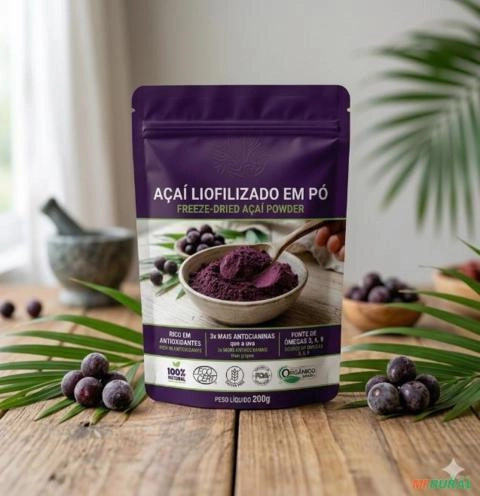 ACAÍ EM PÓ LIOFILIZADO Imagem ACAÍ EM PÓ LIOFILIZADO