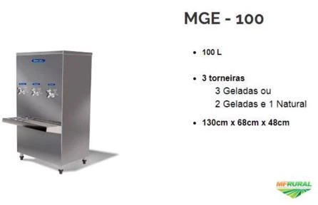 Bebedouros Inox MaxGel - 25 a 200 litros