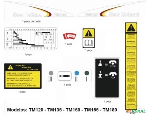 JOGO DECALQUE TM 135 - TM135 Imagem JOGO DECALQUE TM 135 - TM135