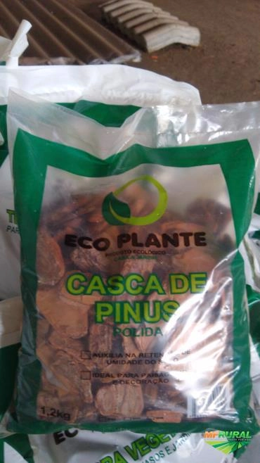 Imagem Casca de pinus embalada Imagem Casca de pinus embalada