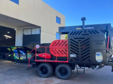 Picador de madeira florestal Imagem Picador de madeira florestal