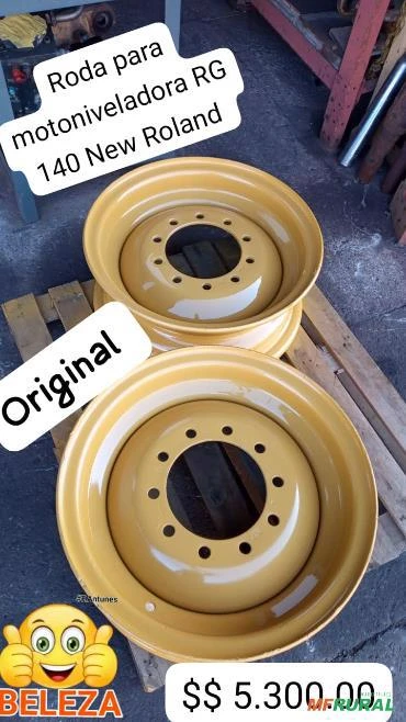 RODA PARA MOTONIVELADORA NEW HOLLAND Imagem RODA PARA MOTONIVELADORA NEW HOLLAND