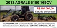Trator Agrale BX 6180 2013 – 169 CV 4x4 Cabinado + Plaina JAN 10.500, Concha e Garfo Imagem Trator Agrale BX 6180 2013 – 169 CV 4x4 Cabinado + Plaina JAN 10.500, Concha e Garfo