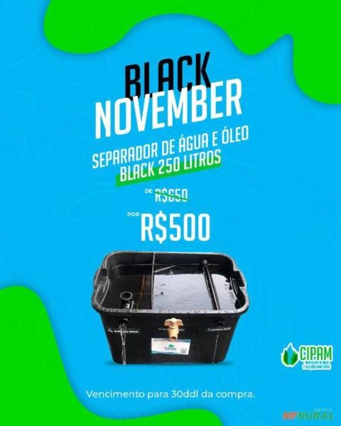 SEPARADOR DE ÁGUA E ÓLEO BLACK 250 LITROS/HORA Imagem SEPARADOR DE ÁGUA E ÓLEO BLACK 250 LITROS/HORA
