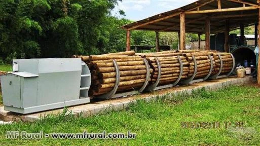 Usina de tratamento de madeira autoclave