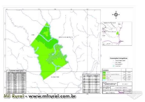 Excelente fazenda com alto índice pluviométrico, margeando com dois rios, topografia plana