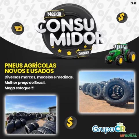 PNEUS AGRÍCOLAS NOVOS E USADOS