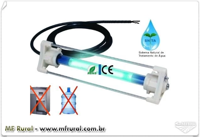 Esteriliza/purifica a Água na Tanques com Luz-ultravioleta C
