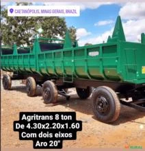 CARRETA AGRÍCOLA BASCULANTE AGRITRANS 8000