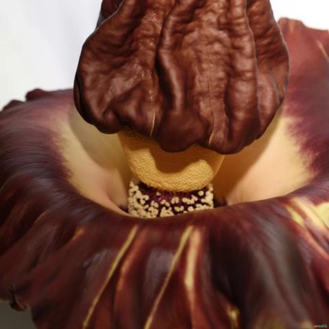 Amorphophallus paeoniifolius (Flor Cadáver) - Bulbo Imagem Amorphophallus paeoniifolius (Flor Cadáver) - Bulbo
