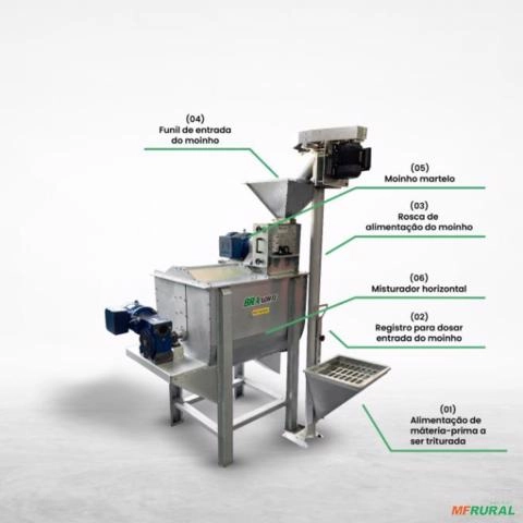 Fábrica de Ração Master 01 - 750kg/h Imagem Fábrica de Ração Master 01 - 750kg/h