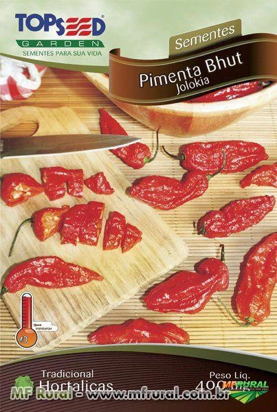 Sementes de Pimenta Bhut Jolokia - Topseed