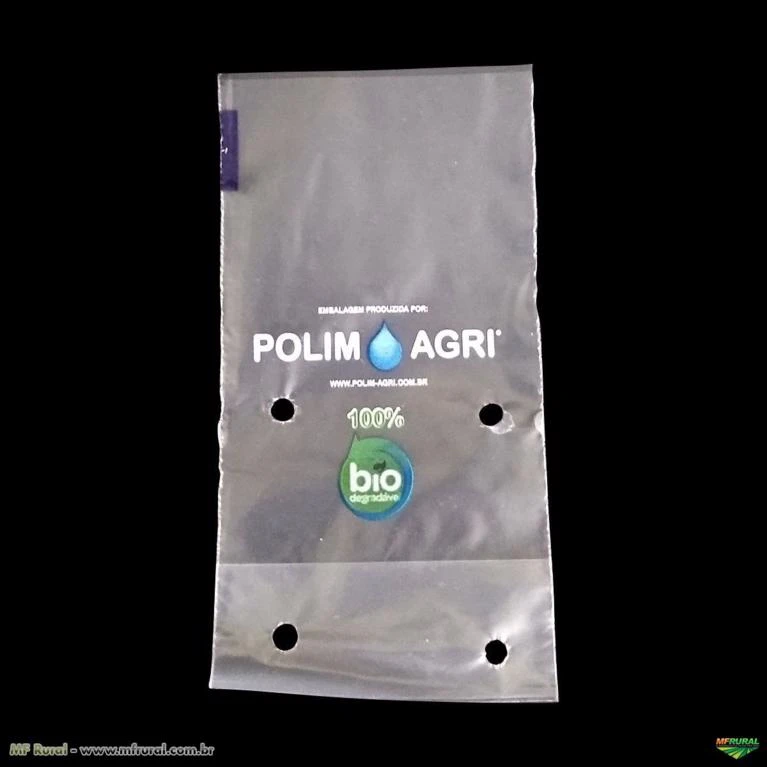 Saco Biodegradável para Mudas aproximadamente 10cm x 20cm Polim-Pote Bio kit com 100 unidades