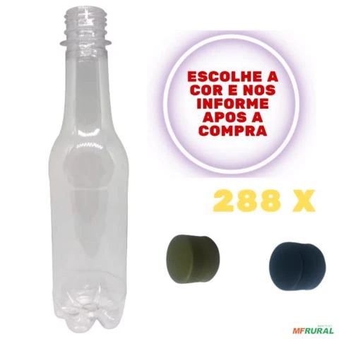 Garrafa 300ml Ice 20 Gramas Tampa Vedante Preta ou Dourada