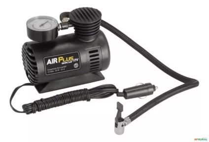 Compressor de ar Portátil 12 Volts - Air Plus - Rápido e Eficiente Imagem Compressor de ar Portátil 12 Volts - Air Plus - Rápido e Eficiente