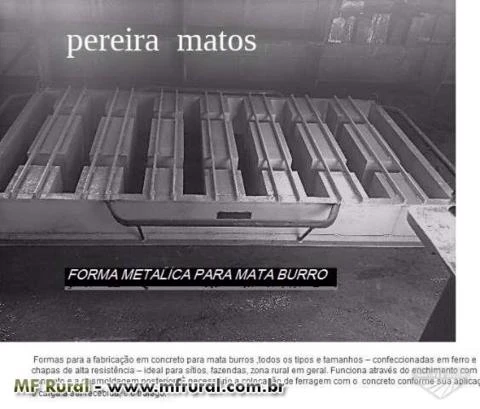 FORMAS METALICAS PARA COCHOS DE CONCRETO