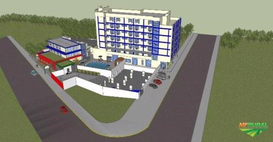 Imagem Prédio inteiro por máquinas pesadas Imagem Prédio inteiro por máquinas pesadas