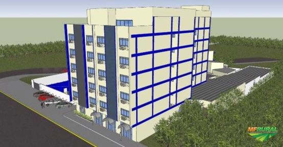 Imagem Prédio inteiro por máquinas pesadas Imagem Prédio inteiro por máquinas pesadas