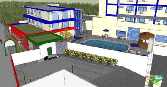 Imagem Prédio inteiro por máquinas pesadas Imagem Prédio inteiro por máquinas pesadas