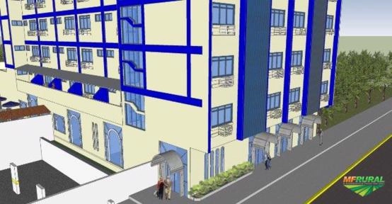 Imagem Prédio inteiro por máquinas pesadas Imagem Prédio inteiro por máquinas pesadas