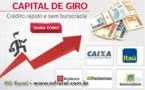 CAPITAL DE GIRO OU CREDITO RURAL TAXA 0,9% A.M