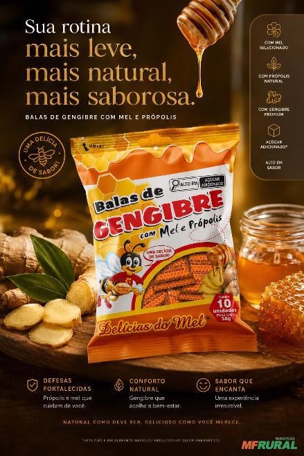 Balas de Gengibre Imagem Balas de Gengibre