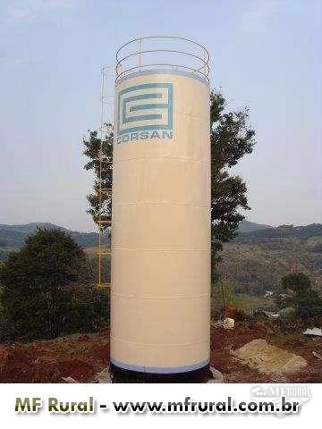 Reservatório Tubular 8 m³ - Fabricação de Reservatórios Metálicos para Água / Combustível